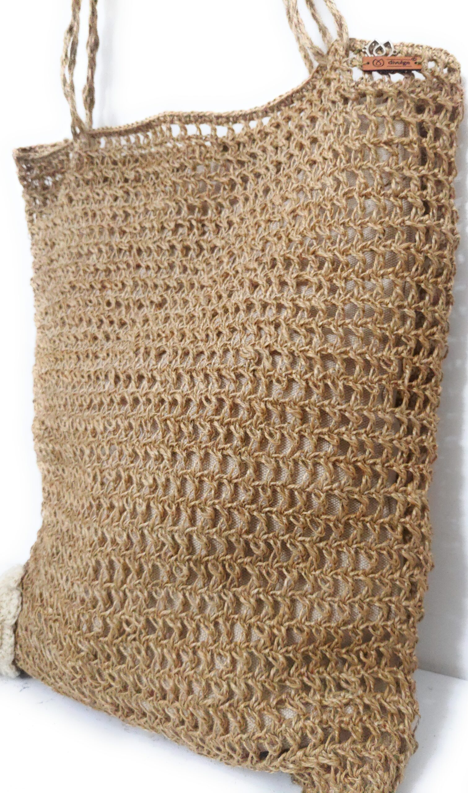 divulge jute crochet bag